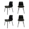 Dining Chairs Set of 4 Metal Legs Retro Tulip Kitchen Plastic Commerical Chairs