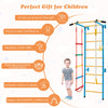 Kids Steel Swedish Ladder Set Gymnastic Wall Gym Pull-up Bar Climbing Frame