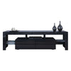 TV RGB LED Entertainment Unit Cabinet Stand Living Room Set Gloss Doors Modern