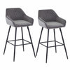 1/2X Bar Stools Velvet Metal Legs Breakfast Stools Kitchen Padded Chairs Home UK