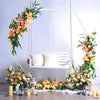 Double-tube Hexagon Wedding Flower Stand Pedestal Centrepiece Plinth Decor