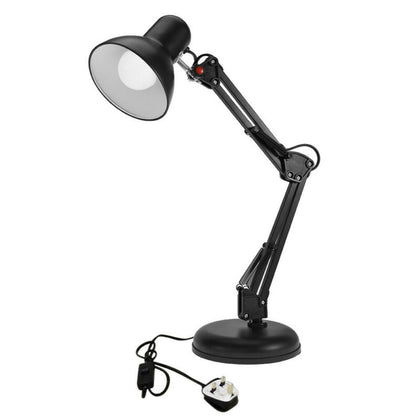 Modern Adjustable Desk Light Reading Task Table Lamp Swing Arm Desk Lamp UK Plug