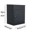 Large Parcel Drop Box Lockable Outdoor Secure Letter Box Post Box Mail Letterbox