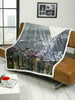 Luxury Union Jack USA Flag Cosy Fleece Sofa Bed Blanket Throw Sherpa Faux Fur