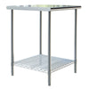 Quality Stainless Steel Worktop Work Bench 60CM Work Table With Rack UK