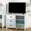 Chest of Drawers, 6-Drawer Dresser, Storage Cabinet for Bedroom Living Room