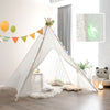 Lace Teepee Tent Sheer Lace Tipi Canopy Colorful Light Strings Indoor Outdoor