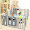 16 Panel Baby Playpen Foldable Toddler Play Yard Fence Safety Activity Center
