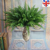 Large Artificial Plants Fake Leaf Foliage Bush Home Office Garden Outdoor Decor