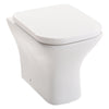 Modern Close Coupled Toilet Bathroom White Ceramic Soft Close Seat WC Pan Home