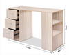 Large Computer Desk With Shelves & Drawers PC Writing Study Table Home Office