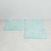 2 Piece Loop Bath Mat Ultra Soft Bathroom Rug Anti Slip Toilet Rug Pedestal Set