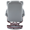 Leather Swivel Chair Recliner Armchair Home Lounge Sofa Chair With Footstool