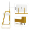Dressing Table Vanity Set with Adjustable LED Light and Mirror Padded Stool