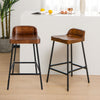 Vintage Industrial Bar Stools Tall Kitchen Stools Breakfast High Chair Low-Back