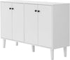 4 Door Sideboard Storage Cupboard Buffet Cabinet with Shelf Living Room TV Stand