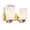 Indoor Aisle Glass Single / Double headed Wall Light Sconce Lamp LED Bulb White