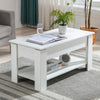 Coffee Table With Storage Lift Top Up Drawer Shelf Wooden Living Room Furniture