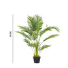 Summer Artificial Palm Tree in Pot Fake Tropical Green Plant IndoorOutdoor Decor