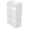 4 Tiers Shoe Rack Storage Shelf Shoes Display Stand Organiser Unit Cabinet White