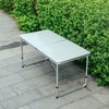 Aluminum Portable Folding Camping Table Adjustable Picnic Table Outdoor BBQ Desk