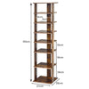7-Tier Shoe Storage Rack Freestanding Organizer Stand Bathroom Dispaly Shelf
