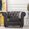 Retro/Vintage Tub Accent Chair Upholstered Padded Armchair Lounge Fabric Sofa UK