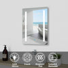 500��700 Bathroom Mirror with LED and Demister Anti-fog, Horizontal/Vertical
