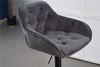 2/4X Luxury Bar Stools Velvet Padded＆Armrest Swivel Bar Chairs Breakfast Kitchen