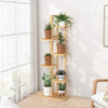 Tall Bamboo Wood Plant Stand Corner Plant Shelf Plant Table Display Railing Yard