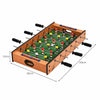 2-In-1 Multi Game Table Combo Table Wooden Football & Air Hockey Tabletop Game