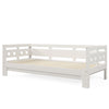 Daybed Wooden 3ft Single Guest Bed Trundle Bed Sofa Bed Frame Solid Pine White