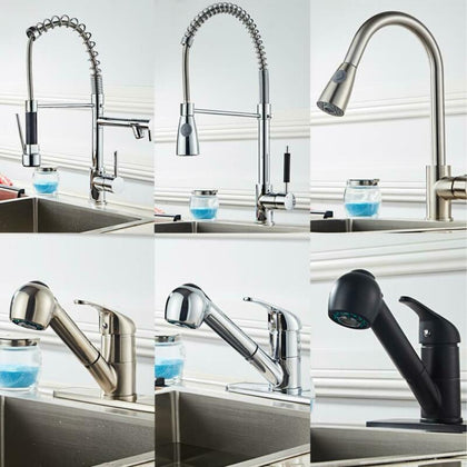 Modern Kitchen Sink Mixer Taps Swivel Spout Tap Chrome Faucet UK