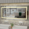 42" Full-Length LED Lighted Bathroom Mirror Anti-fog Vanity Mirror Wardrobe Home