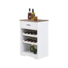 NICEME Small Wine Cabinet, Wine Rack with Drawer, Kitchen Bar Storage Cabinet