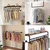 Industrial Pipe Clothes Rack Space-Saving Hanging Garment Rack Rod Laundry Room