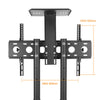 Heavy Duty Mobile TV Stand Trolley Cart on Wheels Anti Tip Corner Mount 32-70"