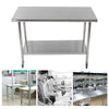 Stainless Steel Table Kitchen Catering Commercial Table Food Prep Workbench