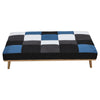 Fabric Sofa Bed 3 Seater Adjuatble Patchwork Colour Wood Frame Sofabed Recliner