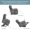 Power Lift Recliner Chair for Elderly Armchair Reclining Sofa Grey NS