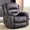 Electric Power Lift Recliner Chair Sofa Power Armchair Heated Massage Grey Merax