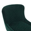 2X Green Velvet Dining Chairs Diamond Seat Padded Kitchen Dining room Chairs