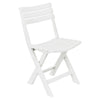 Collapsible Outdoor Folding White Garden Chairs, Table, & Benches Patio Lounge