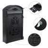 Large Vintage Outdoor Lockable Letter Post Box Mailbox Wall Mounted Secure Mails