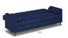 Velvet Sofa Bed 3 Seater Wooden Legs With Built in Storage Sofabed