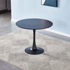 90cm Round Indoor Kitchen Office Dining Table Bistro Leisure Metal Pedestal Base