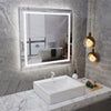 80/90cm LED Bathroom Anti-fog Mirror Front Make-up Wall Light Toilet Vanity Lamp