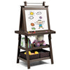 3 in 1 Kids Art Easel Double-Sided Blackboard Magnetic Whiteboard W/ Paper Roll