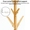 Hooks Wooden Coat Hat Clothes Umbrella Floor Standing Stand Tree Furniture Rack