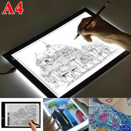 1x A4 LED Light Pad for Diamond Painting USB Powered Light Board + USB Cable UK